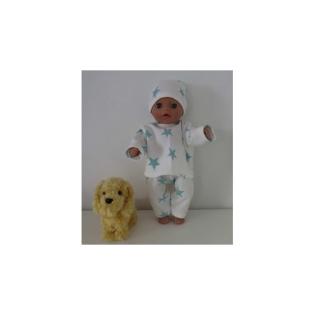 broek setje met sterren mint baby born little 36cm