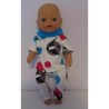 broek setje zwaluwen baby born little 36cm
