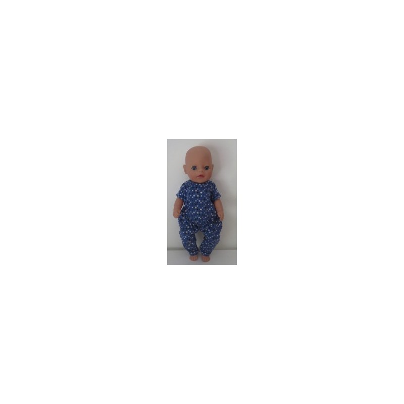 slobpak blauw sterren baby born little 36cm