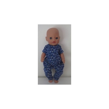 slobpak blauw sterren baby born little 36cm