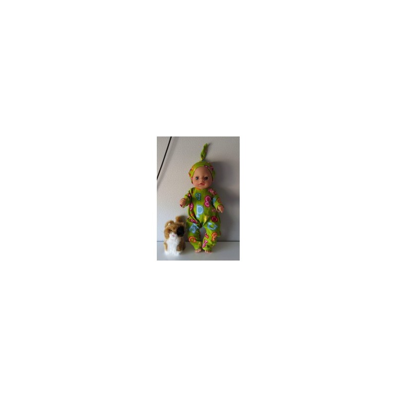 slobpak groen cijfers baby born little 36cm