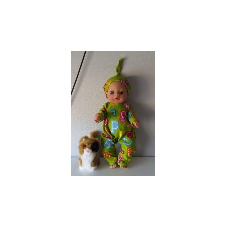 slobpak groen cijfers baby born little 36cm