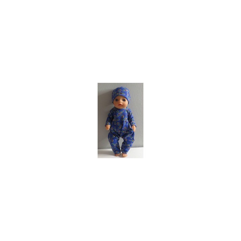 slobpak blauw raket baby born little 36cm