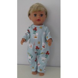 slobpak mint katten baby born little 36cm