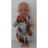 slobpak blauw hond baby born little 36cm