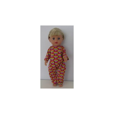 slobpak regenboog baby born little 36cm