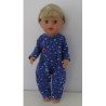 slobpak blauw hartjes baby born little 36cm
