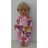 slobpak roze lila hartjes baby born little 36cm