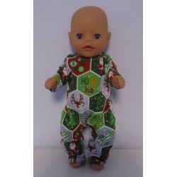 slobpak groen kerst baby born little 36cm