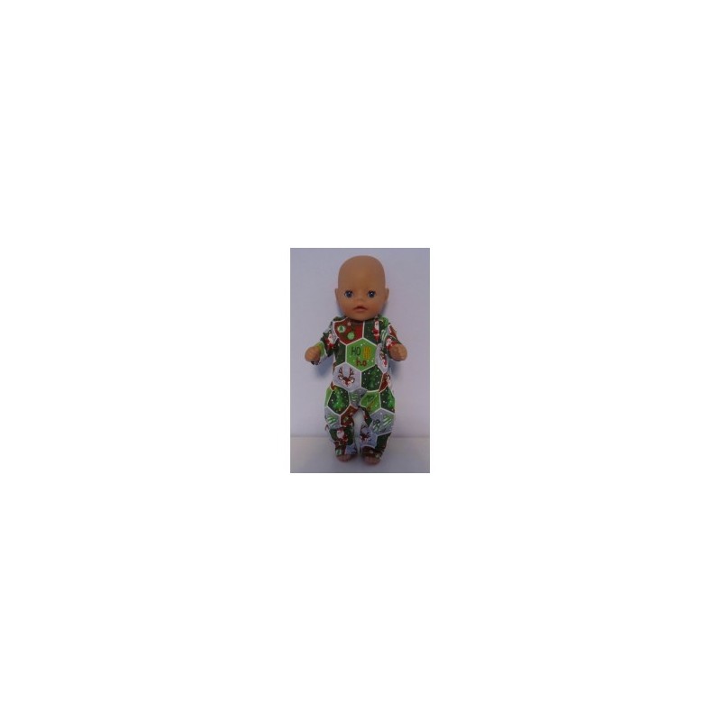 slobpak groen kerst baby born little 36cm