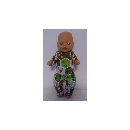 slobpak groen kerst baby born little 36cm