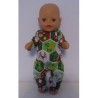 slobpak groen kerst baby born little 36cm
