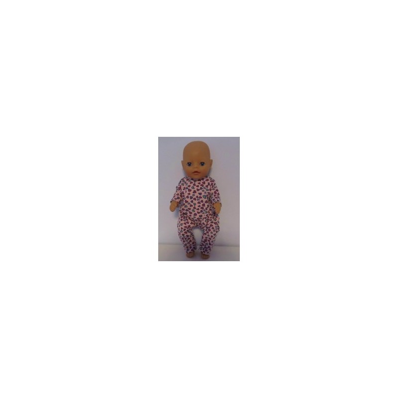 slobpak roze hartjes baby born little 36cm