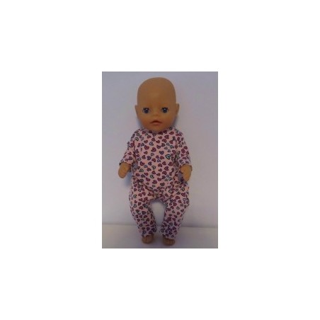 slobpak roze hartjes baby born little 36cm