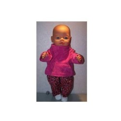 colltrui setje met bloemetjes baby born 43cm