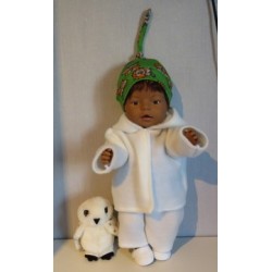 complete set met leeuwen groen baby born 43cm
