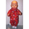 colltrui setje rood honden  baby born 43cm