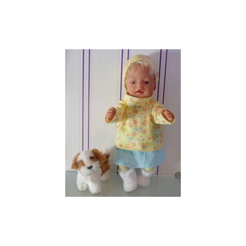 colltrui setje geel baby born 43cm