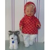 colltrui setje rood baby born 43cm