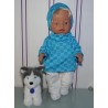 colltrui setje blauw baby born 43cm