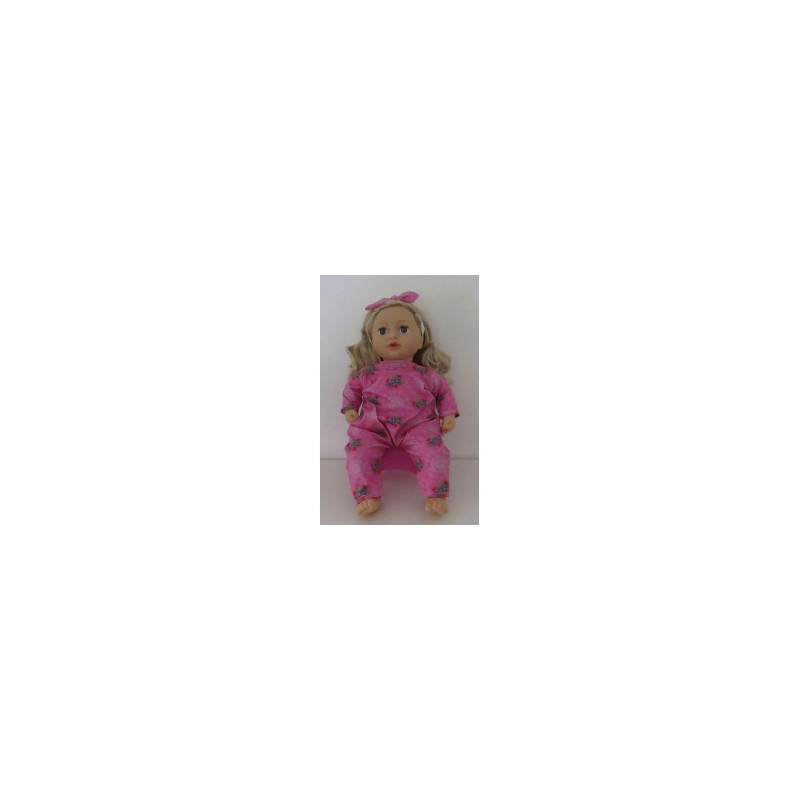slobpak roze bloemen  baby annabell 43cm