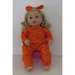 slobpak oranje wolken  baby annabell 43cm