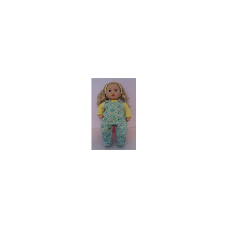 babypak groen met bloemen baby annabell 43cm