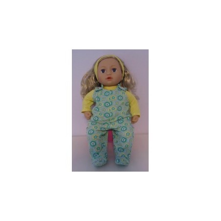 babypak groen met bloemen baby annabell 43cm