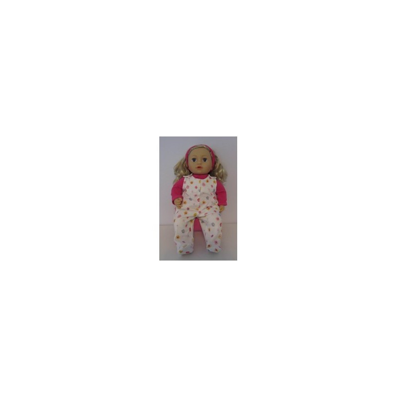 babypak wit met bloemen baby annabell 43cm