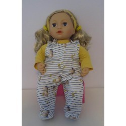 babypak gestreept baby annabell 43cm