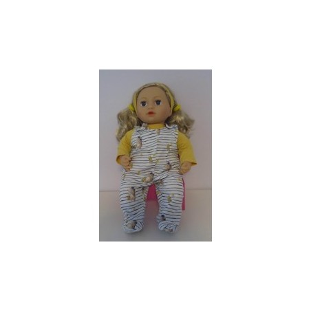 babypak gestreept baby annabell 43cm