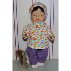 colltrui setje stippen baby born 43cm