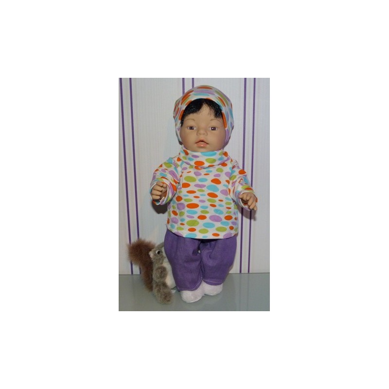 colltrui setje stippen baby born 43cm