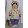 colltrui setje stippen baby born 43cm