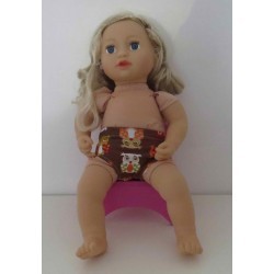 onderbroek bruin uilen  baby annabell 43cm