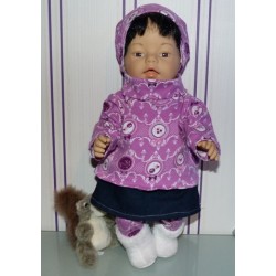 colltrui setje lila medalions baby born 43cm