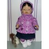 colltrui setje lila medalions baby born 43cm