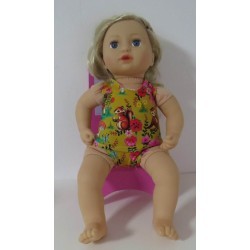 ondergoed oker geel dieren baby annabell 43cm