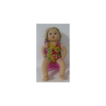 ondergoed oker geel dieren baby annabell 43cm