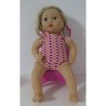 ondergoed roze geruit  baby annabell 43cm