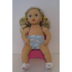 onderbroek blauw hertje baby annabell 43cm