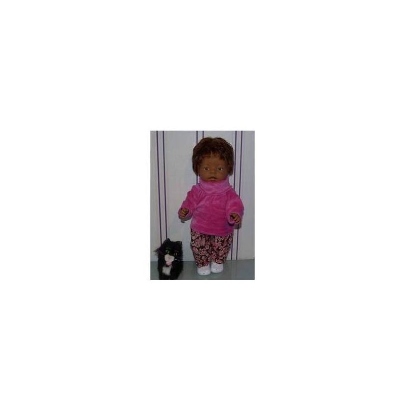 colltrui setjehard roze met bruin baby born 43cm