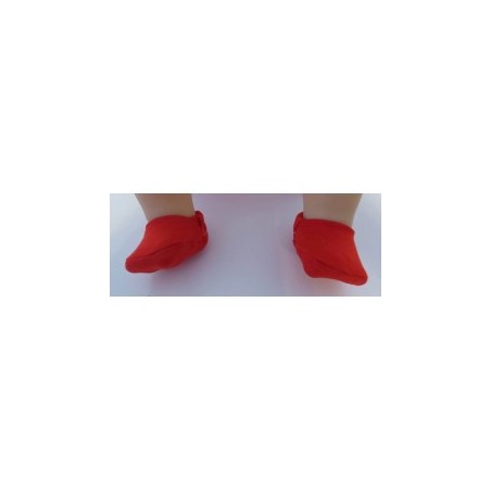 sloffen rood baby annabell 43cm