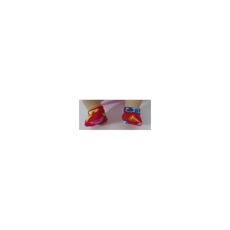 sloffen rood cijfers baby annabell 43cm