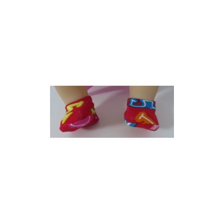 sloffen rood cijfers baby annabell 43cm