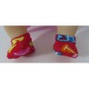 sloffen rood cijfers baby annabell 43cm
