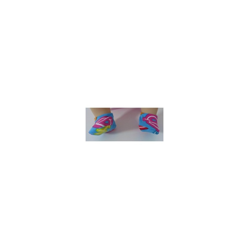 sloffen blauw cijfers baby annabell 43cm