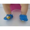 sloffen blauw  baby annabell 43cm