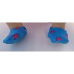 sloffen blauw sterren baby annabell 43cm