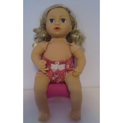 luier oud roze bloemen baby annabell 43cm
